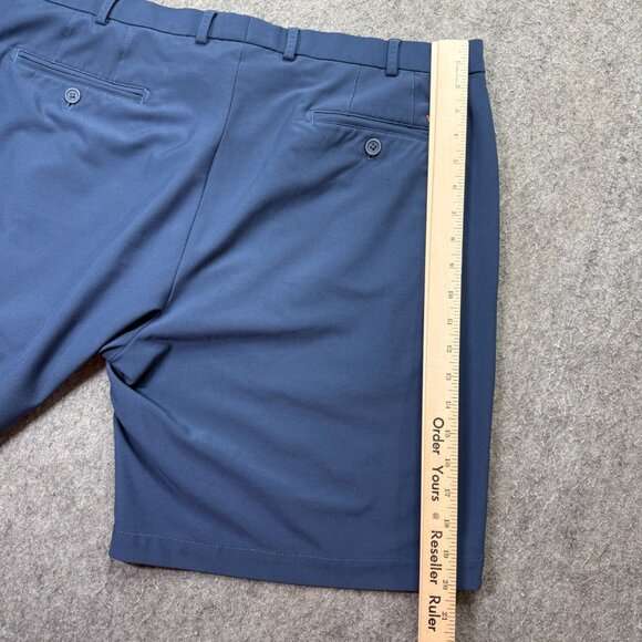 Peter Millar Shorts Men 38 Blue 9" Performance Golf Wicking Stretch - Picture 11 of 14